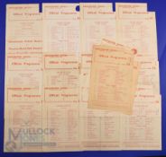 1956/57 Manchester Utd home reserves match programmes v Derby County, Everton, Huddersfield Town,