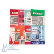 Selection of N. Ireland international amateur match programmes 1955 England, 1957 Scotland, 1957