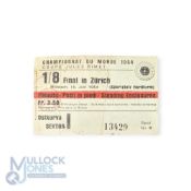 1954 World Cup Scotland v Austria match ticket 16 June 1954 in Zurich; fair condition. (1)
