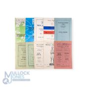 Selection of Waterford home match programmes to include 1955/56 St. Patrick's Athletic, 1956/57