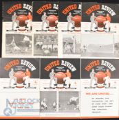 1952/53 Manchester Utd home match programmes to include Blackpool, Sheffield Wednesday, Derby