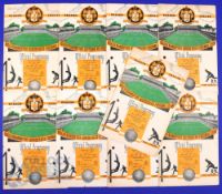 1955/56 Wolverhampton Wanderers home reserves match programmes to include Newcastle Utd, Burnley,