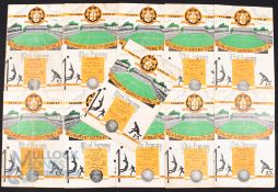 1956/57 Wolverhampton Wanderers reserves home match programmes v Leeds Utd, Blackpool, Liverpool,