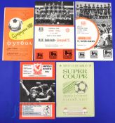 European Super Cup final match programmes 1975 Kiev Dinamo v Bayern Munich, 1976 Anderlecht v Bayern
