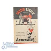1946/47 Manchester Utd v Portsmouth Div. 1 match programme 17 May 1947; staple rust, small edge