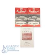 1957/58 Arsenal v Manchester Utd Div. 1 match programme 1st February 1958 at Highbury, the 4-5