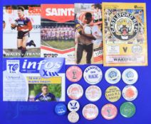 Rugby League Programmes and Badges (19): Issues from St Helen's v Leeds 03/82 and v NZ 1989,
