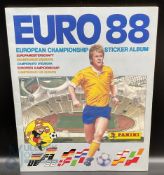 Panini Euro 88 European Championship Sticker Album complete. Scores not filled in (Inside back cover