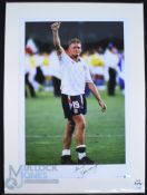 Paul Gascoigne, England 1990 World Cup - Autographed Limited Edition Colour Print 847/1000 by Big