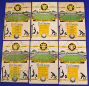 1947/48 Wolverhampton Wanderers home reserves match programmes v Leeds Utd, Burnley (Sellotape