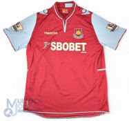 2012/13 Emanuel Pogatez No 19 West Ham United match worn home football shirt v Tottenham Hotspur