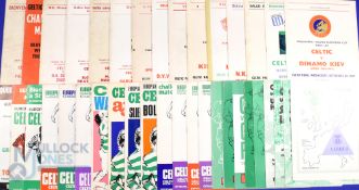 Glasgow Celtic big match home programmes to include 1962/63 Valencia (Fairs), Real Madrid (