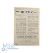1943/44 Football League Cup (North) Birmingham City v Manchester Utd 4 page match programme 18 March