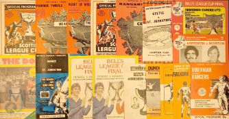 Scottish League Cup finals programmes 1956/57 Celtic v Partick Thistle; 1958/59 Partick Thistle v