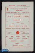 1948/49 Lincoln City v Grimsby Town Lincolnshire Cup final football programme 14 May 1949; rusty
