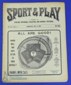1904/1905 Sport & Play football journal covers Small Heath (reserves) v Shrewsbury Town (1st team)