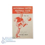 1961 Football League Cup final Rotherham Utd v Aston Villa 22 August 1961; good. (1)