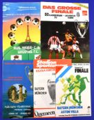 European Cup finals 1981 Real Madrid v Liverpool, 1982 Aston Villa v Bayern Munich, 1982 Aston Villa