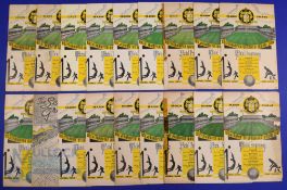 1948/49 Wolverhampton Wanderers home match programmes v Sunderland, Birmingham City, Liverpool,