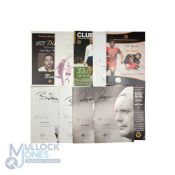 2003-2012 Wolves Wolverhampton Wanderers Sportsman dinners: end of season and similar menu cards,