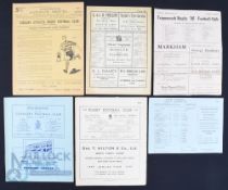 Vintage Rugby Programme Selection (6): Nuneaton at Coventry 1949 and at Rugby 1950; Teignmouth v