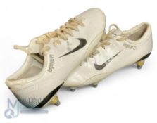 No 23 Bayern Munich Owen Hargreaves Nike player worn boots with metal studs having his name and