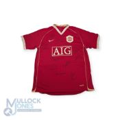 2006-2007 Manchester United Signed Football Shirt: 10 signatures to include Alex Ferguson, David