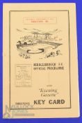 1952/53 Middlesbrough v Bolton Wanderers Div. 1 match programme 27 September 1952; good. (1)