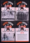 1956/57 Manchester Utd European Cup home match programmes v Anderlecht (slight tear to staple),