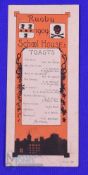 1909 Small Card, School House Toasts, Rugby School: 6