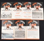 1952/53 Manchester Utd home match programmes to include Chelsea, Arsenal, Portsmouth, Wolves,