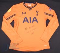 2013/14 Jonathan Miles (signed) No 57 Tottenham Hotspur Europa League match issue football shirt