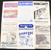 1952/53 Manchester Utd away match programmes to include Manchester City, Preston NE, WBA, Blackpool,