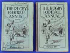 1926-7 and 1927-8 Rugby Football Annuals (2): Pair of mid-20s editions from the must-have series.