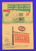 Scarce 1955 British and Irish Lions 4th Test Rugby Programme: From the final test of the drawn