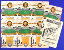 1950/51 Wolverhampton Wanderers reserves home match programmes v Bolton Wanderers, Blackburn Rovers,