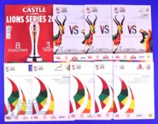 Scarce 2021 British and I Lions Rugby Programmes etc (9): The full set of issues from the no-