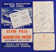 Manchester United unique luncheon invitation by Borough of Stretford at the Town Hall, Stretford 6