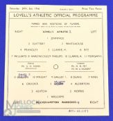 1945/46 Lovell's Athletic v Wolverhampton Wanderers FAC 3rd round single card match programme 5