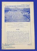 1950/51 Shrewsbury Town v Accrington Stanley Div. 3 (north) match programme 7 October 1950; fair/