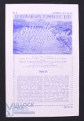 1950/51 Shrewsbury Town v Brierley Hill Birmingham League match programme 3 February 1951, 4 page;