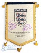 UEFA European Championship Pennant 2004 Qualifying Match Slovakia v England Bratislava 12th