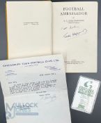 Hardback Book Football Ambassador 2nd Edition Eddie Hopgood signed to front title page together with