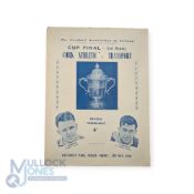 1949/50 FA of Ireland Cup final 2nd replay, large 4 page match programme at Dalymount Park, Dublin 5