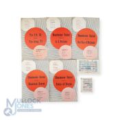 1957/58 Manchester Utd home European Cup match programmes v Shamrock Rovers, Dukla Prague + Match