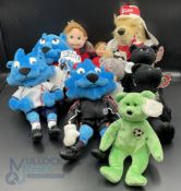 Collection of Football Soft football club Toys to consist of Grimsby Town, Manchester Utd and 4