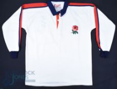 1994-5 England (Will Carling's?) Signed England Rugby Jersey: Matchworn Cotton Traders 44