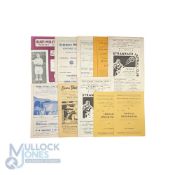 1950-1959 Scottish Football Programmes: a good collection to include Hearts v Falkirk 18th Aug 1956,