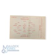 1949/50 Lancashire Snr. Cup Manchester Utd v Manchester City 12 October 1949 single sheet match