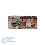 1980-82 Manchester United Football Away Programmes with tickets, a collection of 11, to include